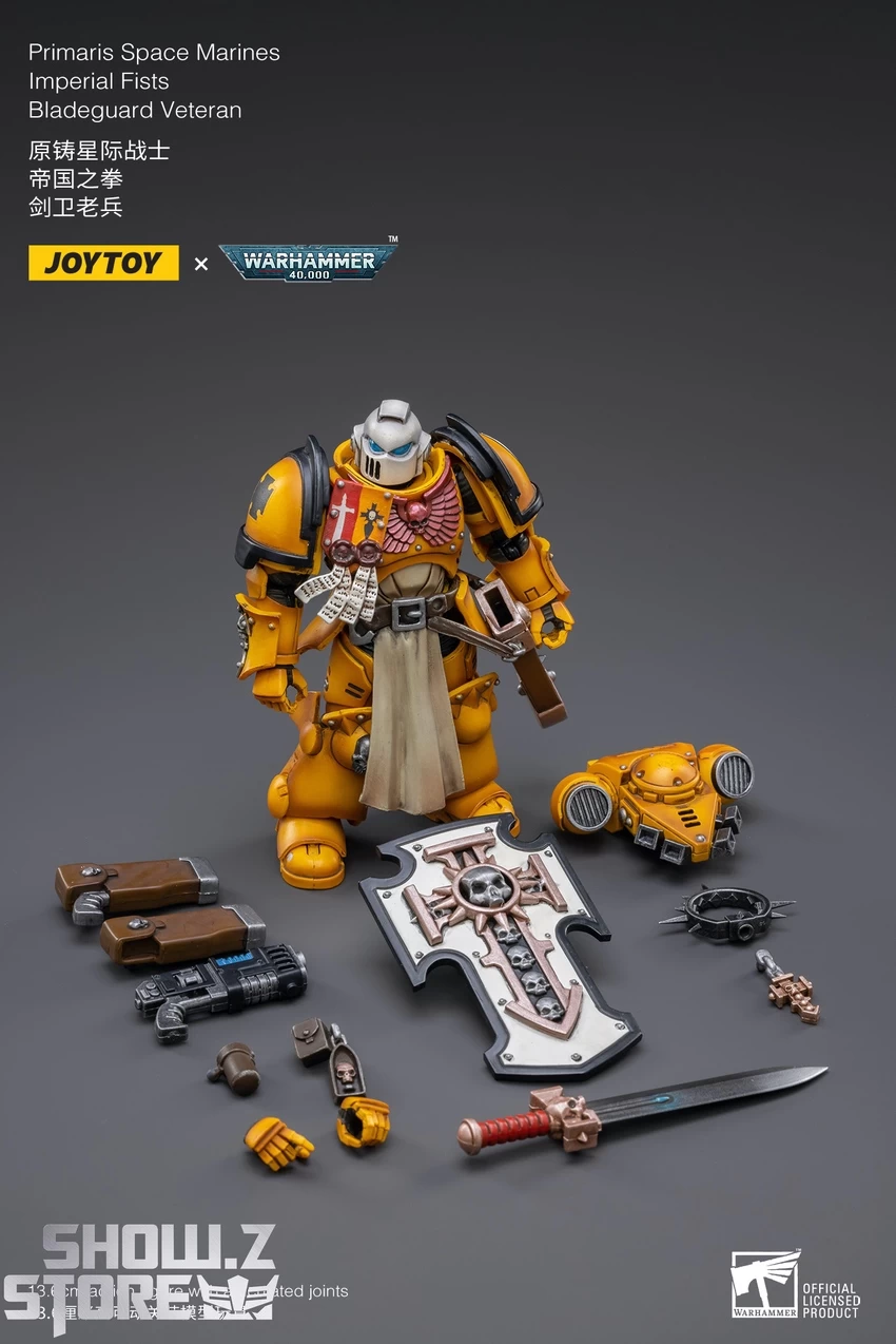 JoyToy Source 1/18 Warhammer 40K Imperial Fists Bladeguard Veteran 11 JoyToy Source 1/18 Warhammer 40K Imperial Fists Bladeguard Veteran - Image 9