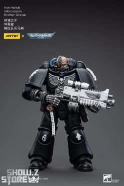 JoyToy Source 1/18 Warhammer 40K Iron Hands Intercessors Brother Gravak -Action Figure Shop 11387d0660