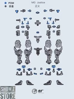 Point Factory Studio PFS02-2 Metal Parts For Bandai MG ZGMF-X09A Justice Gundam -Action Figure Shop 16d43673e0