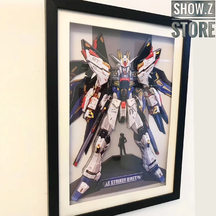 ChenFu Studio GAT-X105+AQM/E-X01 Aile Strike Gundam 3D Wall Art Decoration Picture 6 ChenFu Studio GAT-X105+AQM/E-X01 Aile Strike Gundam 3D Wall Art Decoration Picture - Image 5