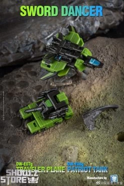 Dr.Wu Sword Dancer Slamdance DW-E07G Traveler Plane Raindance & DW-E08G Patriot Tank Grandslam Set Of 2 Green Version -Action Figure Shop 18befd777d