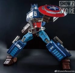 Lewin Resources LW-01A Optimus Prime Captain America Style Oversized 71cm W/ LED -Action Figure Shop 1a74441291