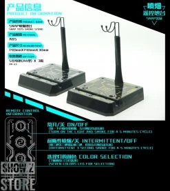 SNAP Remote Smoke Display Stand W/ LED Gold Version -Action Figure Shop 1af85cdaaf