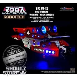 KitzConcept 1/72 Macross VF-1S God Of Flame W/ Fast Pack Armor Limited Edition -Action Figure Shop 240a92aae8