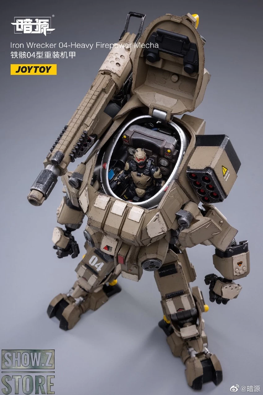 JoyToy Source 1/24 Iron Wrecker 04 Heavy Firepower Mecha W/ Pilot 14 JoyToy Source 1/24 Iron Wrecker 04 Heavy Firepower Mecha W/ Pilot - Image 12