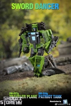 Dr.Wu Sword Dancer Slamdance DW-E07G Traveler Plane Raindance & DW-E08G Patriot Tank Grandslam Set Of 2 Green Version -Action Figure Shop 39cd28e675