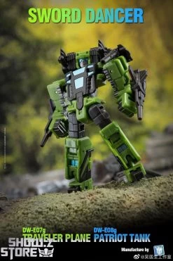 Dr.Wu Sword Dancer Slamdance DW-E07G Traveler Plane Raindance & DW-E08G Patriot Tank Grandslam Set Of 2 Green Version -Action Figure Shop 3bb1707baf