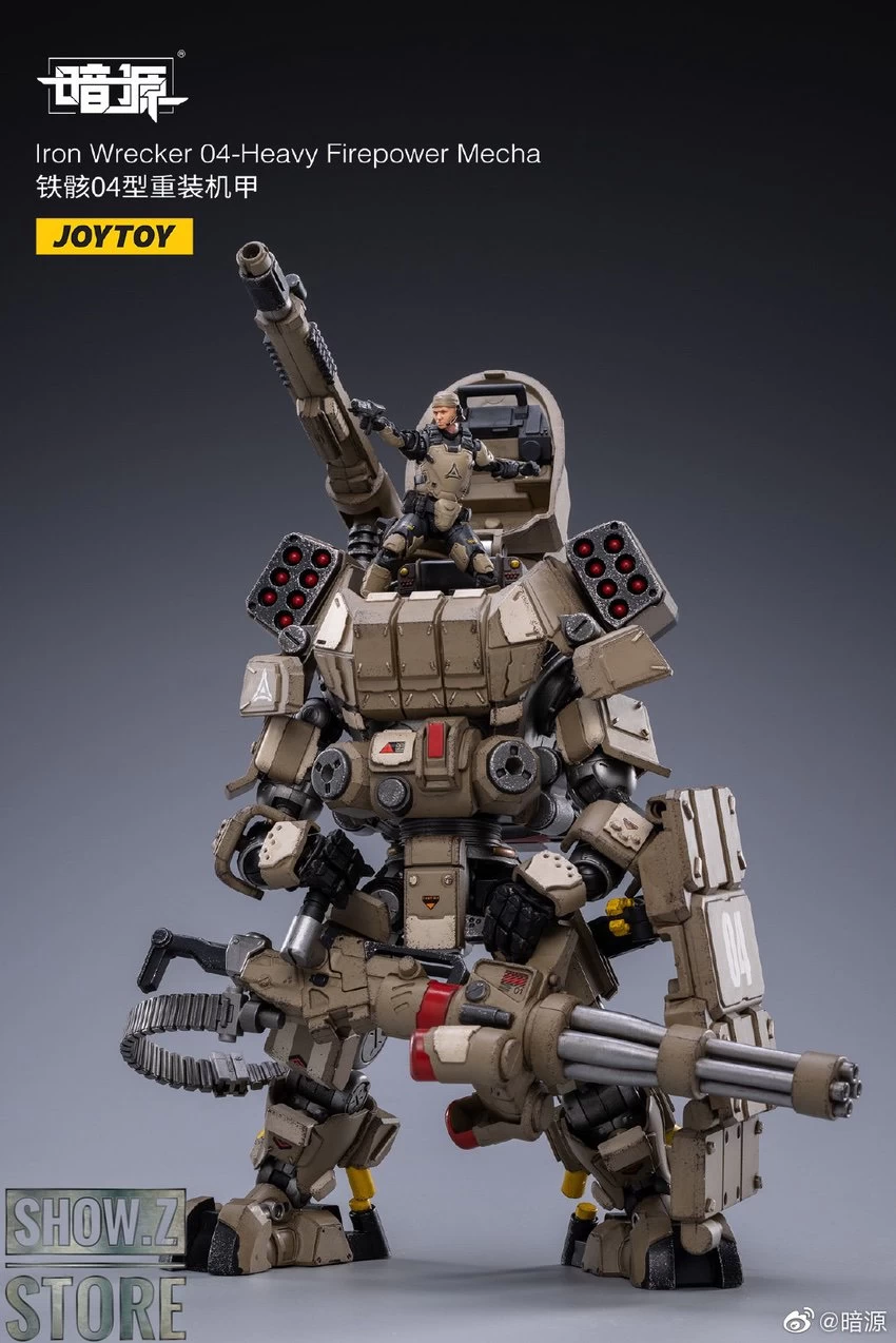 JoyToy Source 1/24 Iron Wrecker 04 Heavy Firepower Mecha W/ Pilot 10 JoyToy Source 1/24 Iron Wrecker 04 Heavy Firepower Mecha W/ Pilot - Image 8