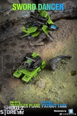 Dr.Wu Sword Dancer Slamdance DW-E07G Traveler Plane Raindance & DW-E08G Patriot Tank Grandslam Set Of 2 Green Version -Action Figure Shop 44f33cad11