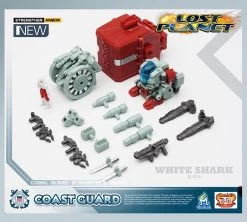 MechFansToys Lost Planet Coast Guard CG01 White Shark & CG02 Red Dragon -Action Figure Shop 59d1e6c457
