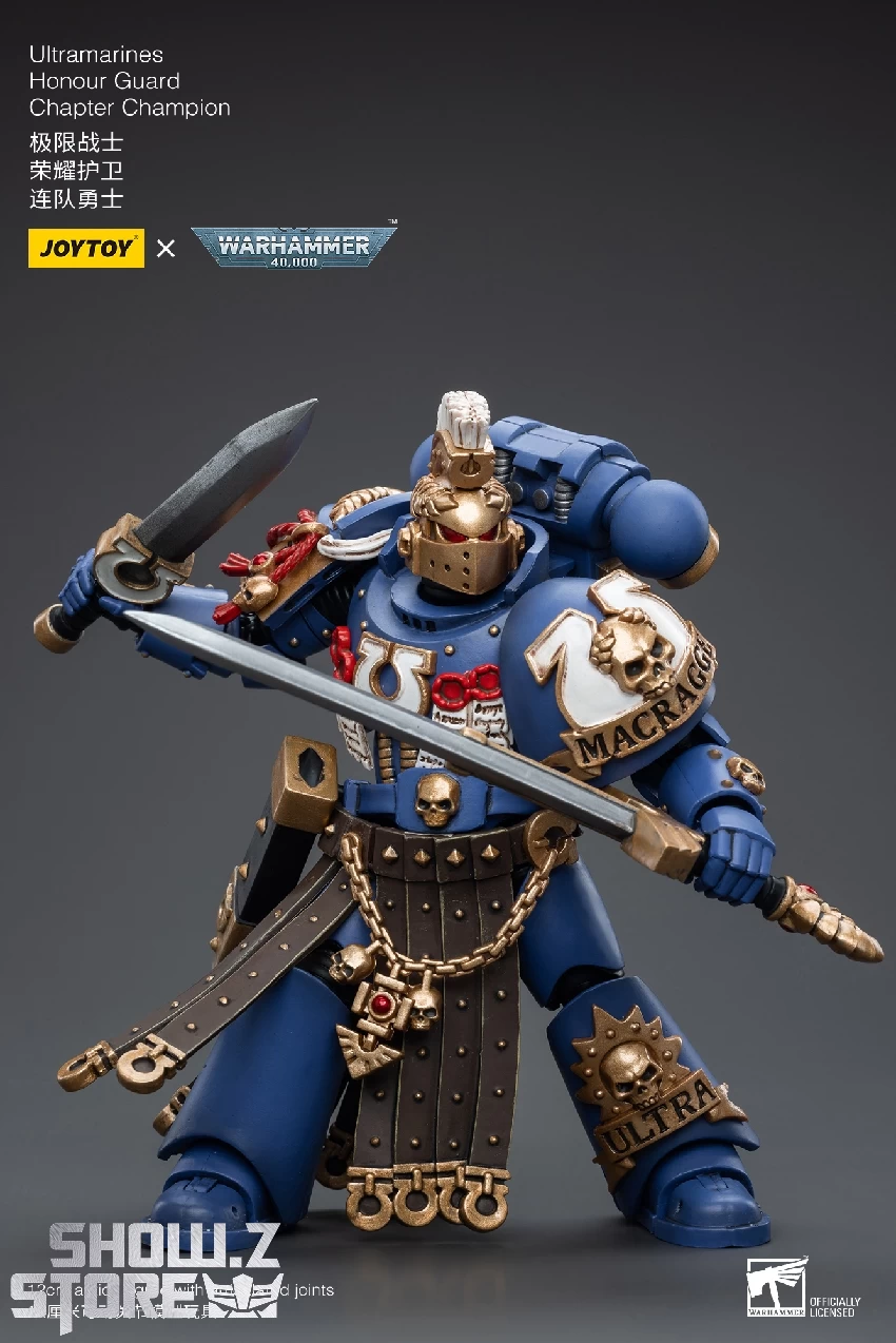JoyToy Source 1/18 Warhammer 40K Ultramarines Honour Guard Chapter Champion 5 JoyToy Source 1/18 Warhammer 40K Ultramarines Honour Guard Chapter Champion - Image 3