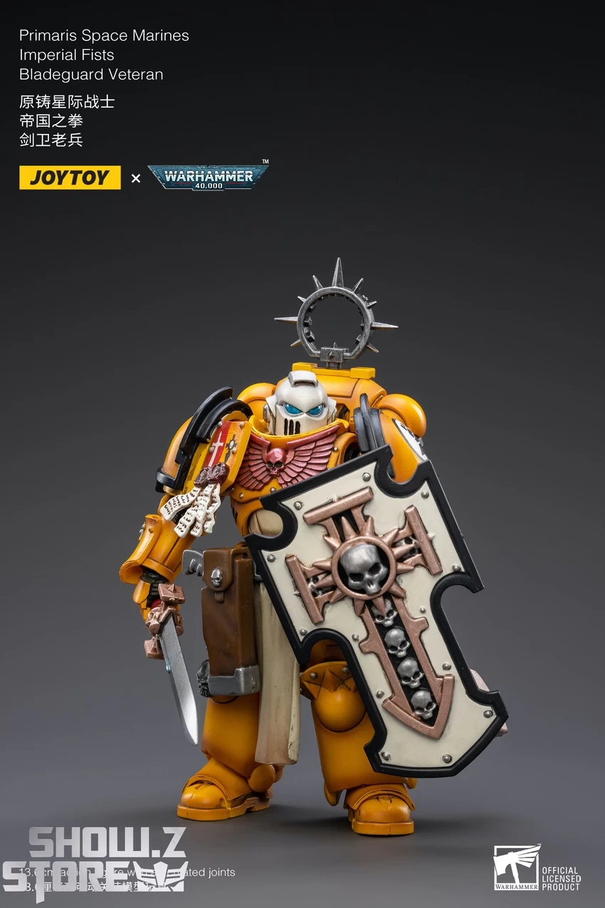 JoyToy Source 1/18 Warhammer 40K Imperial Fists Bladeguard Veteran 10 JoyToy Source 1/18 Warhammer 40K Imperial Fists Bladeguard Veteran - Image 8