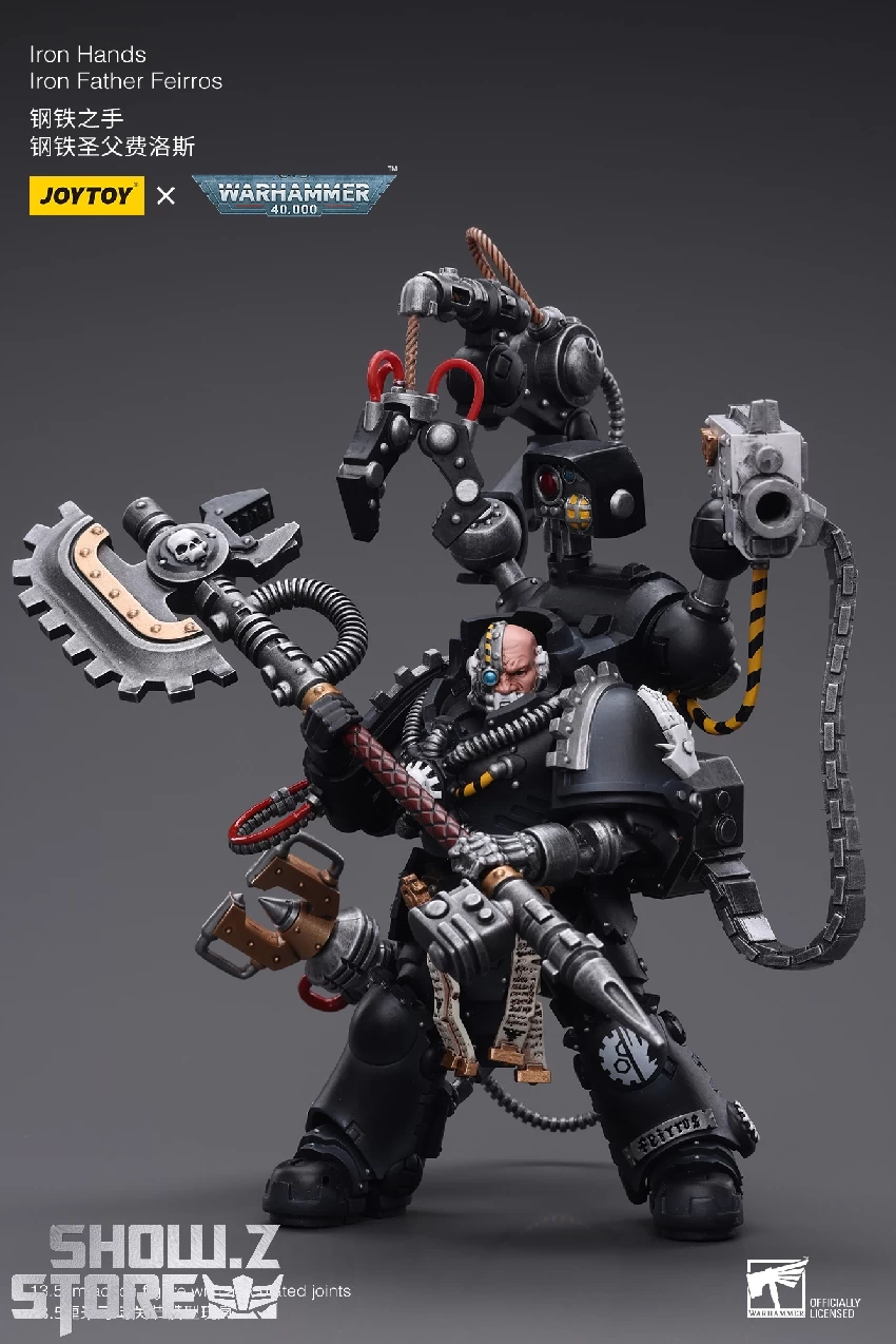 JoyToy Source 1/18 Warhammer 40K Iron Hands Lron Father Feirros 5 JoyToy Source 1/18 Warhammer 40K Iron Hands Lron Father Feirros - Image 3