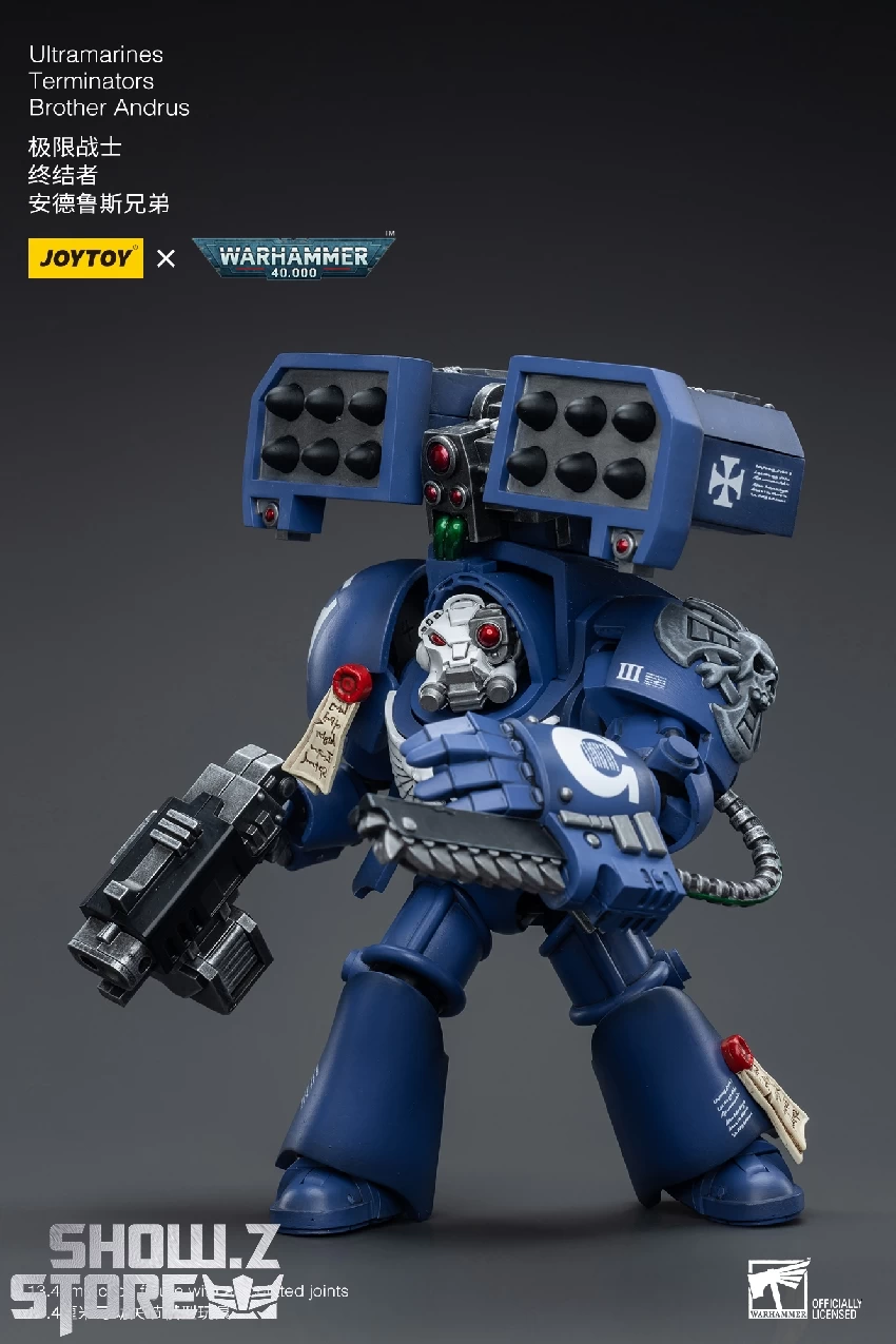JoyToy Source 1/18 Warhammer 40K Ultramarines Terminators Brother Andrus 5 JoyToy Source 1/18 Warhammer 40K Ultramarines Terminators Brother Andrus - Image 3