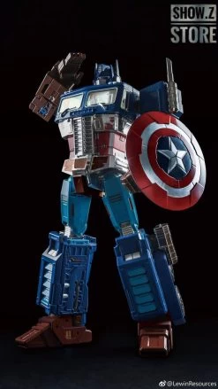 Lewin Resources LW-01A Optimus Prime Captain America Style Oversized 71cm W/ LED -Action Figure Shop 8e0519457e