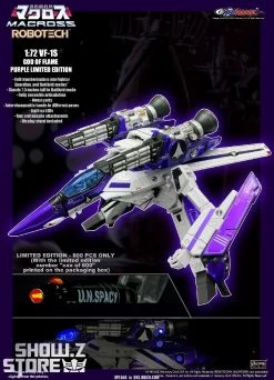 KitzConcept 1/72 Macross VF-1S God Of Flame Purple Limited Edition W/ Fast Pack Armor -Action Figure Shop 900e94055d