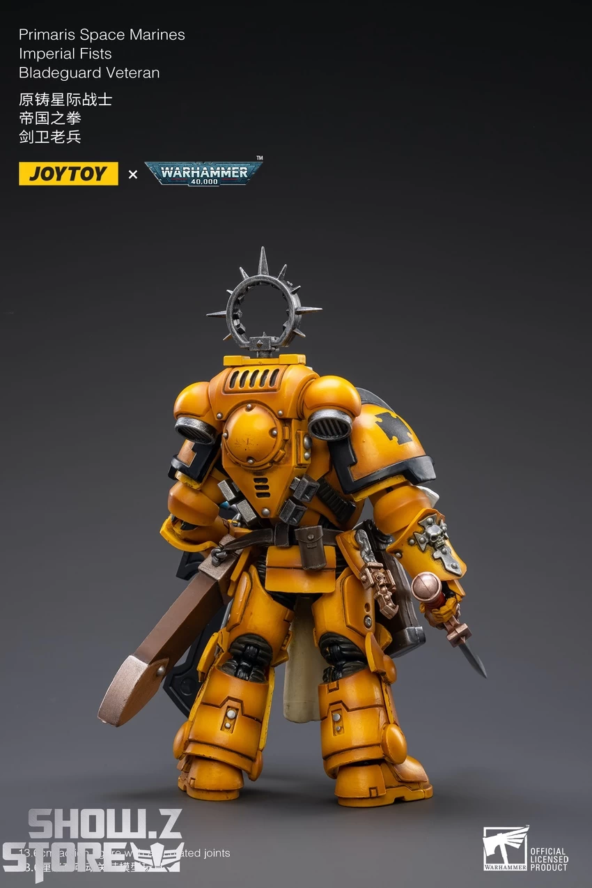 JoyToy Source 1/18 Warhammer 40K Imperial Fists Bladeguard Veteran 7 JoyToy Source 1/18 Warhammer 40K Imperial Fists Bladeguard Veteran - Image 5