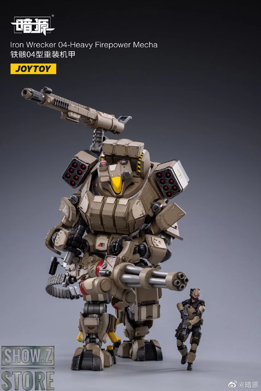 JoyToy Source 1/24 Iron Wrecker 04 Heavy Firepower Mecha W/ Pilot 6 JoyToy Source 1/24 Iron Wrecker 04 Heavy Firepower Mecha W/ Pilot - Image 4