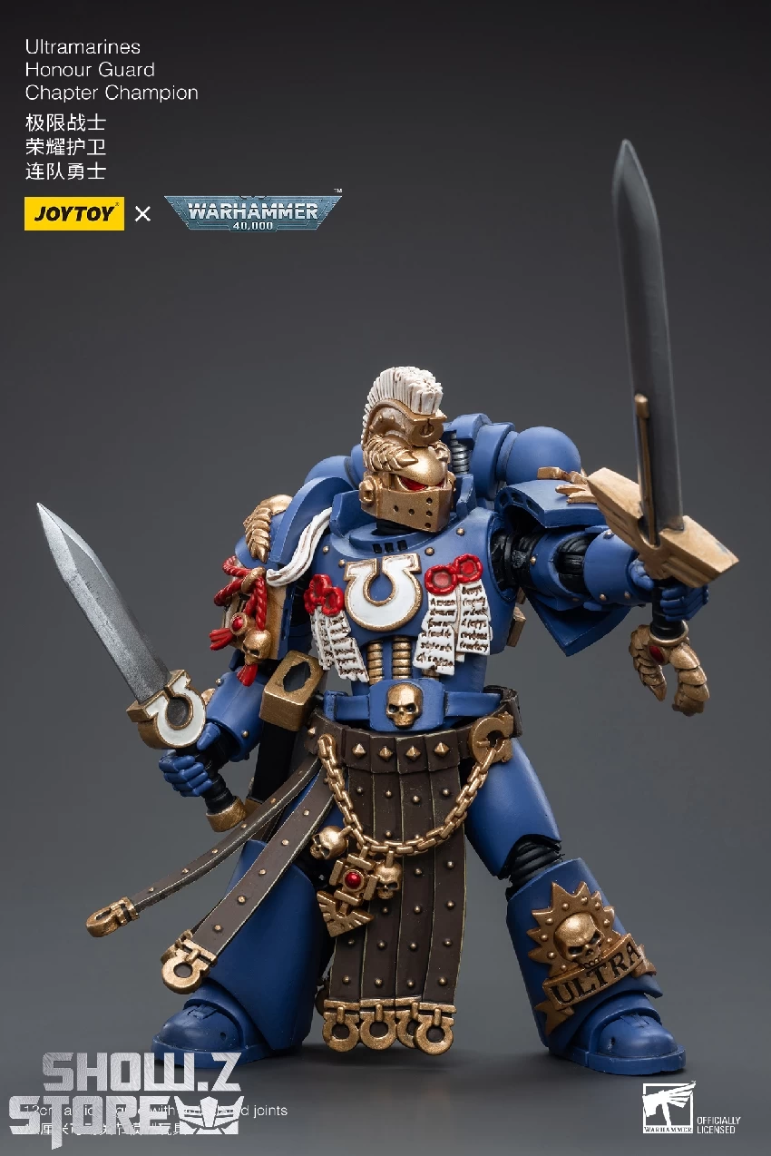 JoyToy Source 1/18 Warhammer 40K Ultramarines Honour Guard Chapter Champion 9 JoyToy Source 1/18 Warhammer 40K Ultramarines Honour Guard Chapter Champion - Image 7