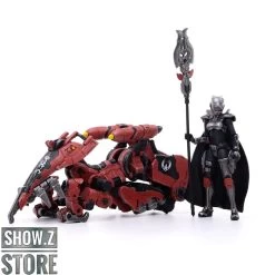 JoyToy Dark Source 1/18 Saluk Flame Dragon Cavalry Crimson Set Of 2