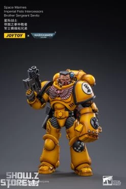 JoyToy Source 1/18 Warhammer 40K Imperial Fists Intercessors Brother Sergeant Sevito -Action Figure Shop ba4d250ec4