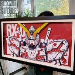 ChenFu Studio RX-0 Unicorn Gundam 3D Wall Art Decoration Picture -Action Figure Shop bac553331e