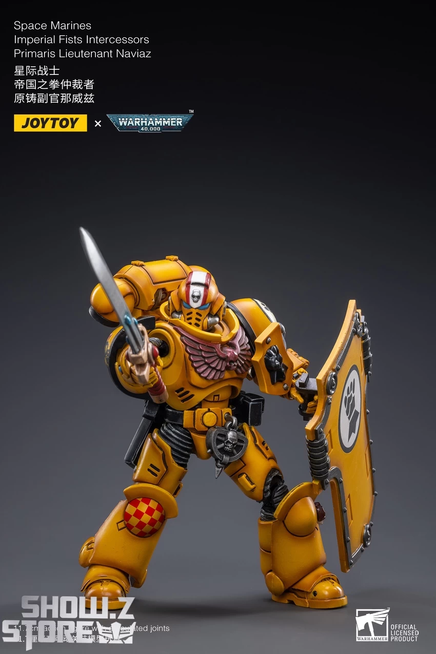 JoyToy Source 1/18 Warhammer 40K Imperial Fists Intercessors Primaris Lieutenant Naviaz 8 JoyToy Source 1/18 Warhammer 40K Imperial Fists Intercessors Primaris Lieutenant Naviaz - Image 6