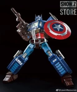 Lewin Resources LW-01A Optimus Prime Captain America Style Oversized 71cm W/ LED -Action Figure Shop c0a4746422