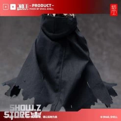 Snail Shell Black Tactical Hooded Cape For 1/10 & 1/12 Mecha Girl -Action Figure Shop d180062824