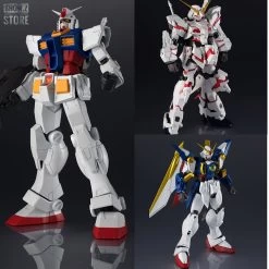 Bandai Spirits Gundam Universe GU GU-01 GU01 RX-78-2 Gundam GU-02 GU02 Wing Gundam GU-03 GU03 Unicorn Gundam Set Of 3