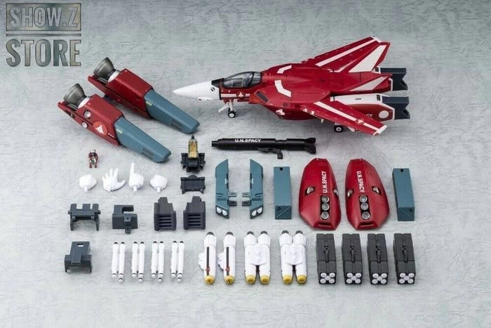 Valkyrie Factory VF 1/60 VF-1J Milia F Jenius Custom Macross Robotech Red Version W/ Super Space Part 10 Valkyrie Factory VF 1/60 VF-1J Milia F Jenius Custom Macross Robotech Red Version W/ Super Space Part - Image 8