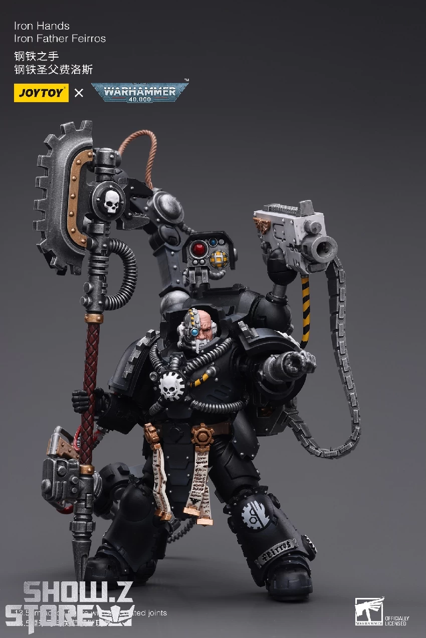 JoyToy Source 1/18 Warhammer 40K Iron Hands Lron Father Feirros 7 JoyToy Source 1/18 Warhammer 40K Iron Hands Lron Father Feirros - Image 5