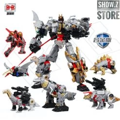 Black Mamba H6002-4B Raptor Slash & H6002-7B Robot Force Volcanicus Oversized Combiner Set Of 6 -Action Figure Shop f06b11dc6a
