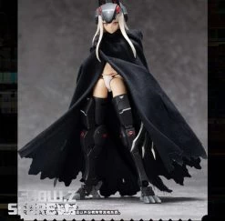 Snail Shell Black Tactical Hooded Cape For 1/10 & 1/12 Mecha Girl -Action Figure Shop f392b83e90