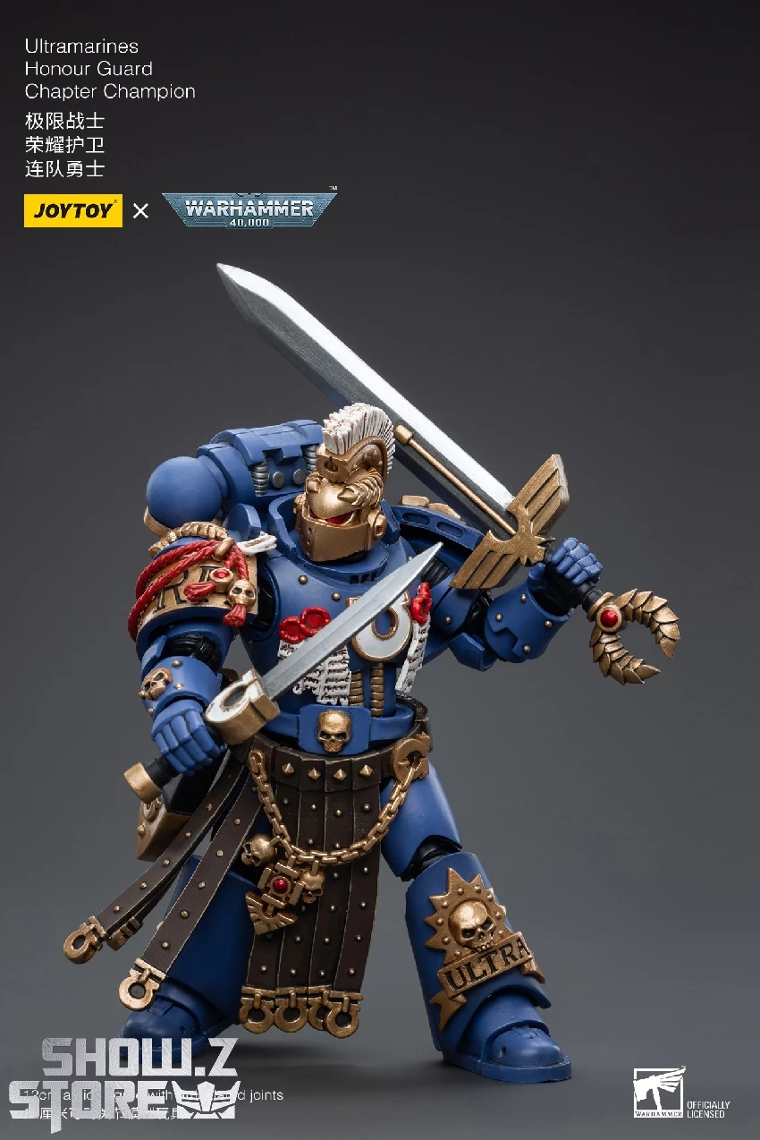 JoyToy Source 1/18 Warhammer 40K Ultramarines Honour Guard Chapter Champion 4 JoyToy Source 1/18 Warhammer 40K Ultramarines Honour Guard Chapter Champion - Image 2
