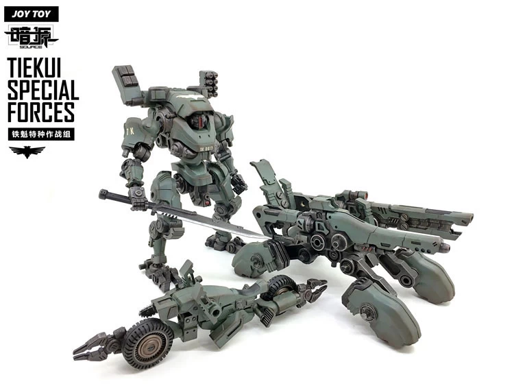 JoyToy Source Acid Rain TK01 Tiekui Mech & Multifuctional Vehicle & Turret Green Version 9 JoyToy Source Acid Rain TK01 Tiekui Mech & Multifuctional Vehicle & Turret Green Version - Image 7