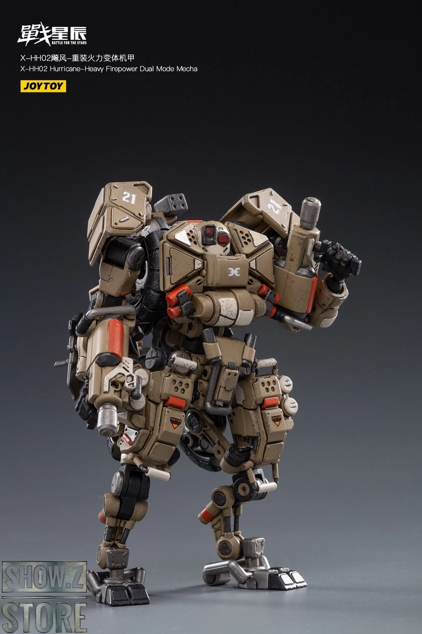 JoyToy Source 1/18 X-HH02 Hurricane Heavy Firepower Dual Mode Mecha Sand Version 10 JoyToy Source 1/18 X-HH02 Hurricane Heavy Firepower Dual Mode Mecha Sand Version - Image 8